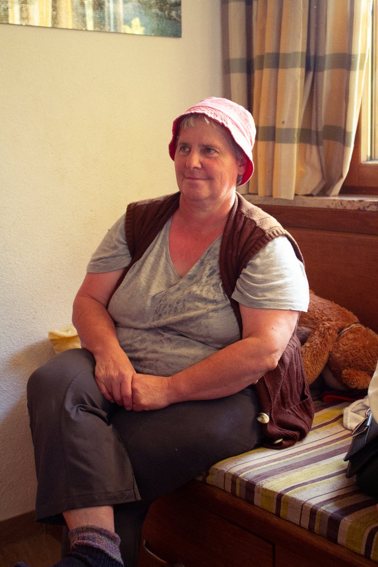 Maria Moser works on the family farm and rents out the family&#39;s mountain hut. A friendly, welcoming woman full of energy and elan.