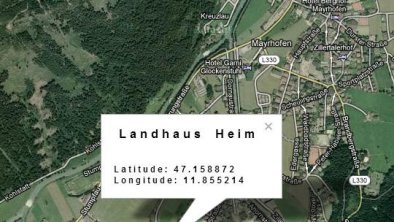 Landhaus Heim Mayrhofen - Anfahrt