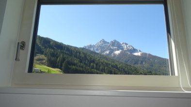 Aussicht Schlafzimmer auf die Serles