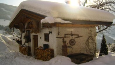 Unsere Brennhütte im Winter