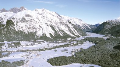 Blick auf Leutasch im Winter, © Region Seefeld