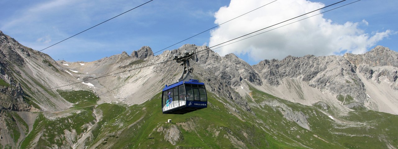 Vallugabahn cable car, © Arlberger Bergbahnen