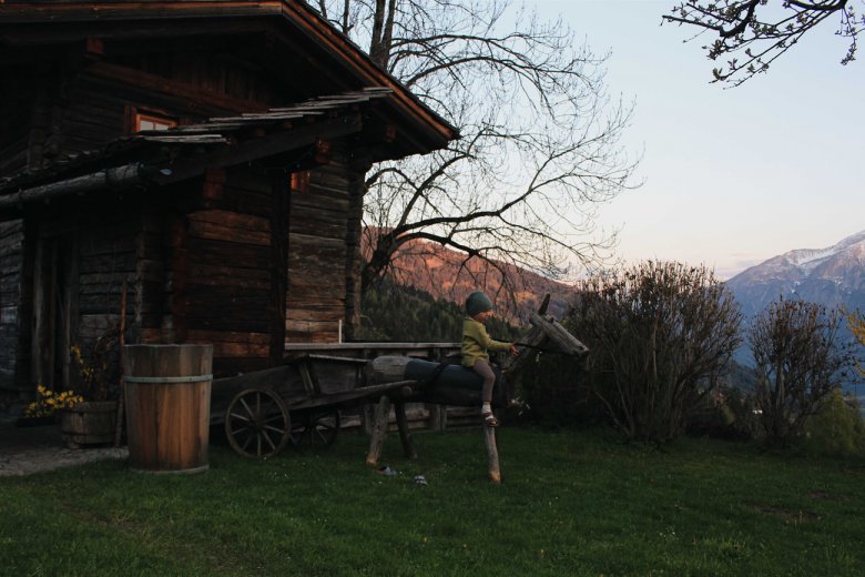 &bdquo;Badstube&ldquo; Cabin on Straganzhof Farm in East Tirol.