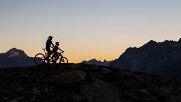 Riding the Bike Everest Tirol above the village of Fliess, © Daniel Zangerl