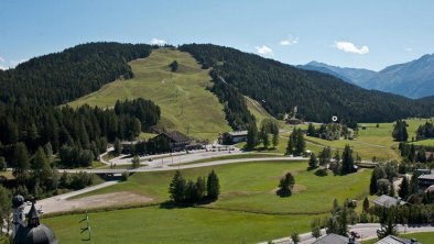 Haus am Sunnbichl Balkonblick Sommer Seefeld