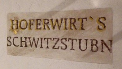 Hoferwirt's Schwitzstubn