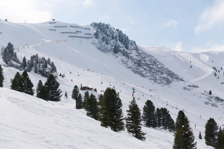 Ski slope in Mayrhofen.
