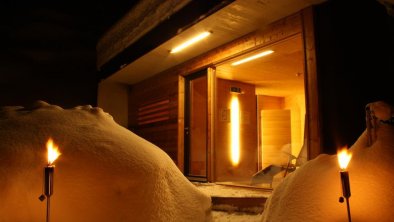 winterbilder Sauna