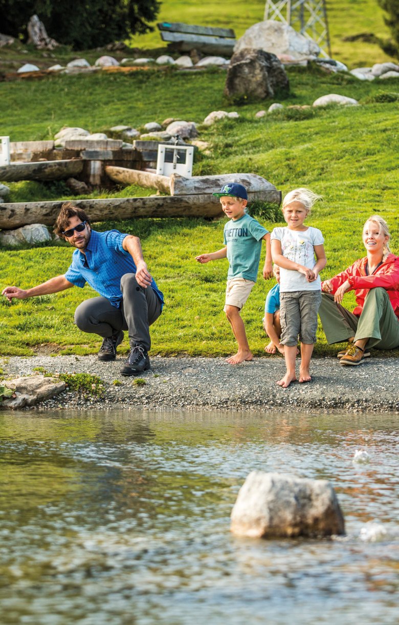 The mountaintops offer chillaxing temps and adventure for the whole family.