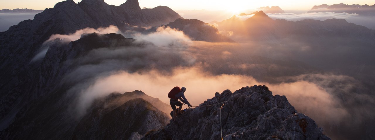 The via ferrata high above Innsbruck, © Tirol Werbung / Frank Stolle