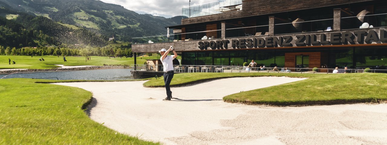 Several hotels in Tirol such as the Sport Residenz Zillertal in Uderns are located right next to the local golf course., © Jukka Pehkonen