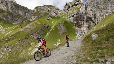 Crossing the Uinaschlucht gorge along the Sesvenna Loop, © Sebastian Runschke