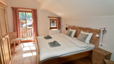 Schlafzimmer im Berghof Niederthai
