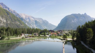 Blick auf den Weidachsee und ins Leutaschtal, © Region Seefeld