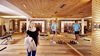 Fitnessraum im Spa Hotel Berghof Hintertux