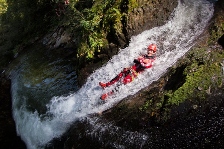A leap into the unknown! Canyoning is just one of the many activities on offer at Area47.
, © Area47 - Rudi Wyhlidal