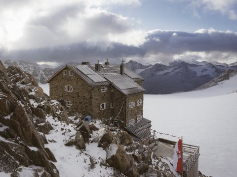 The Brandenburger Haus lies at 3,277 metres above sea level.