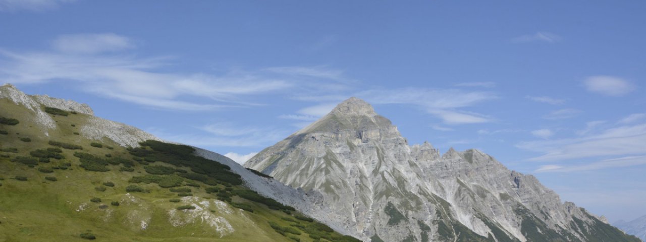View from the Blaser mountain looking towards the Serles peak, © Tirol Werbung / Wolf Helene