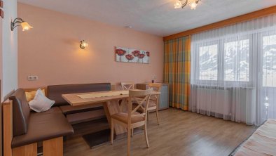 Appartement Wetterstein Wohnzimmer und Essbereich