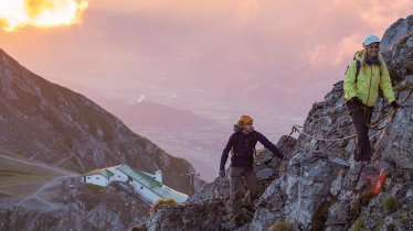 High above Innsbruck: Climbing clinics will be held at Nordkette Range, © Innsbruck Tourismus / Christian Vorhofer