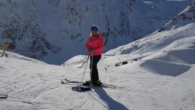 Skifahren am Gletscher