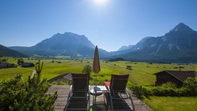 Traumausblick Zugspitze Sommer Hotel Post