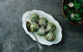 Spinach dumplings