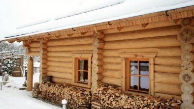 Chalet Karin winterliches Hausdetail