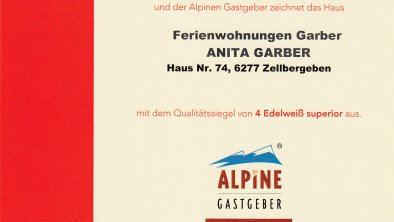 Alpine Gastgeber Garber Anita 4s
