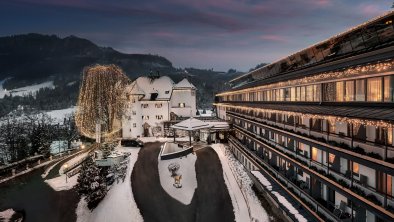 Außenansicht Winter Lebenberg Schlosshotel, © Harisch Hotels