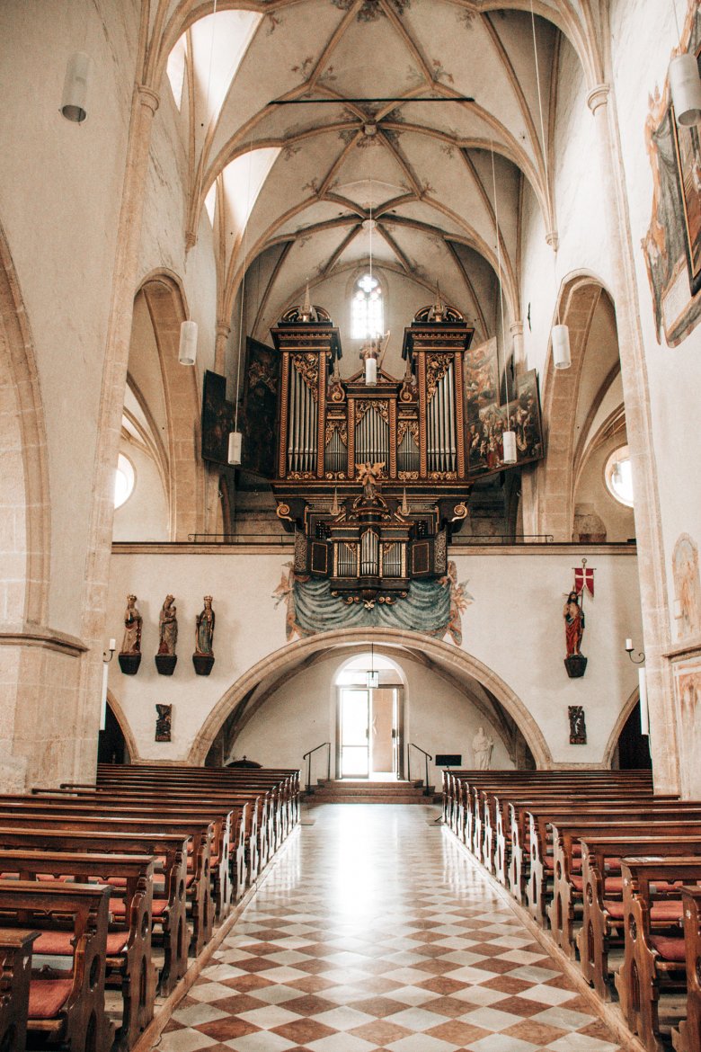 The Gothic St. Andr&auml; basilica is one of only a few buildings of its kind in Tirol.