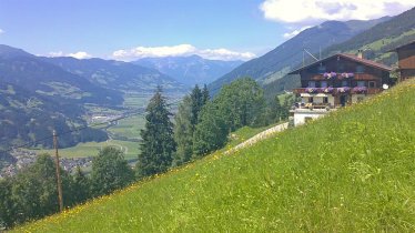 View from our farm over the Zillertal (Alps)