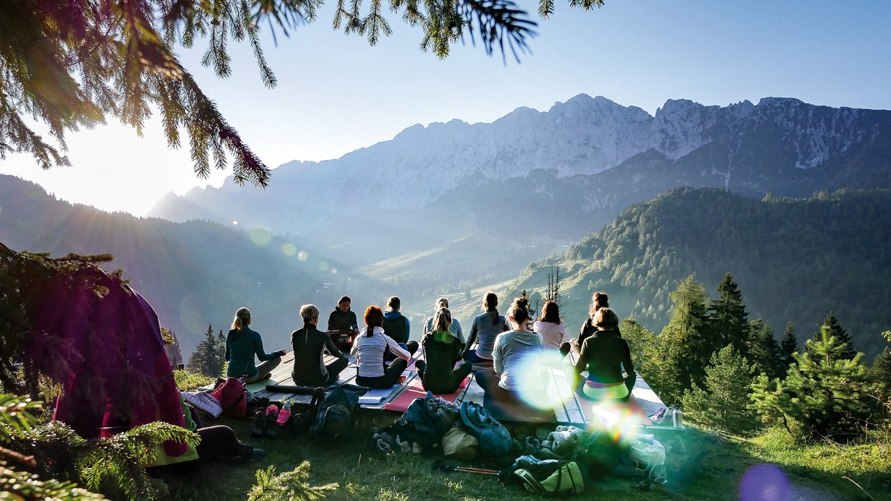Yoga in the mountains, © TVB Kufsteinerland