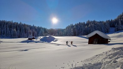 Wandern in der Winterlandschaft