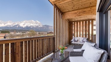 Balkon Ausblick auf den Wilden Kaiser, © das Stefan