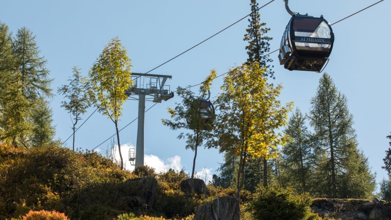 Almbahn cable car in Fiss, © Bergbahn Fiss