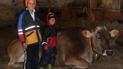 Kinder im Stall