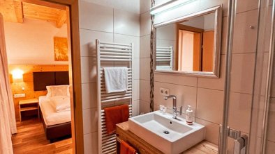 Bathroom in our deluxe double room