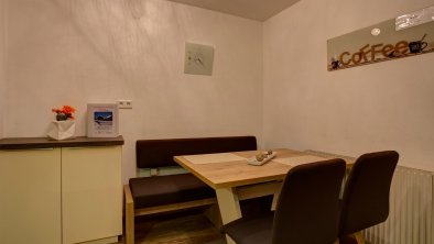 Sitzecke Küche Apartment Riffler 2 Personen