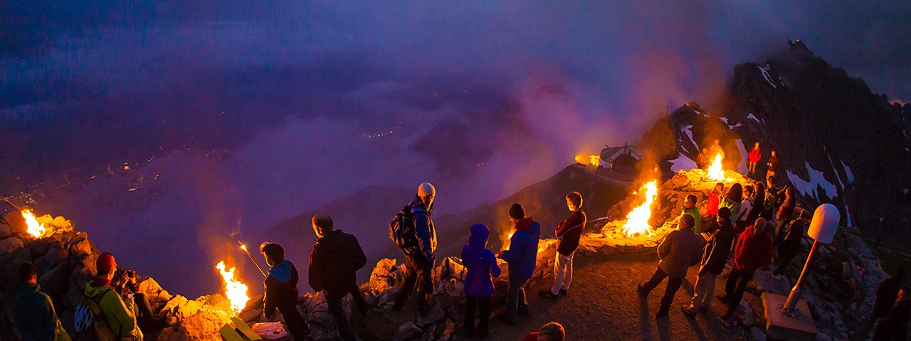 Solstice celebrations at Nordkette Mountains high above Innsbruck are particularly spectacular, © Webhofer / W9 Werbeagentur