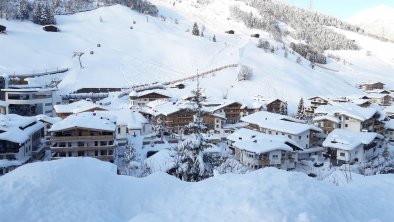 Blick zur Dorfbahn Zillertal Arena Gästehaus Kofle