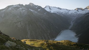 View of Schlegeis Reservoir from Olperer Hut, Photo Credit: Tirol Werbung
