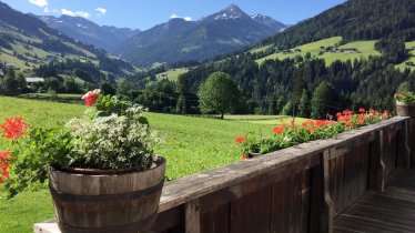 Blick vom Balkon Sommer, © Fam. Hausberger - Apartment Acker