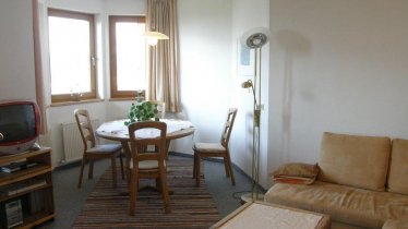 Wohnzimmer Appartement Gästehaus Schirmer