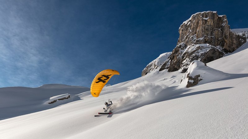 "The Pinnacle of Rush" featuring Ueli Kestenholz was screened at the 2019 Freeride Film Festival, © Marc Weiler