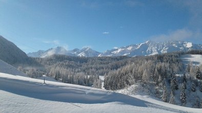 Winteraussicht vom Bio Berghof