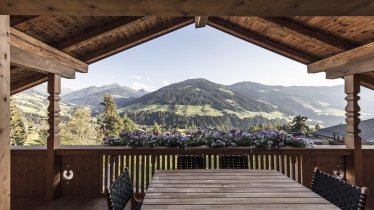 Terrasse Alpbach Lodge im Sommer, © Marschall