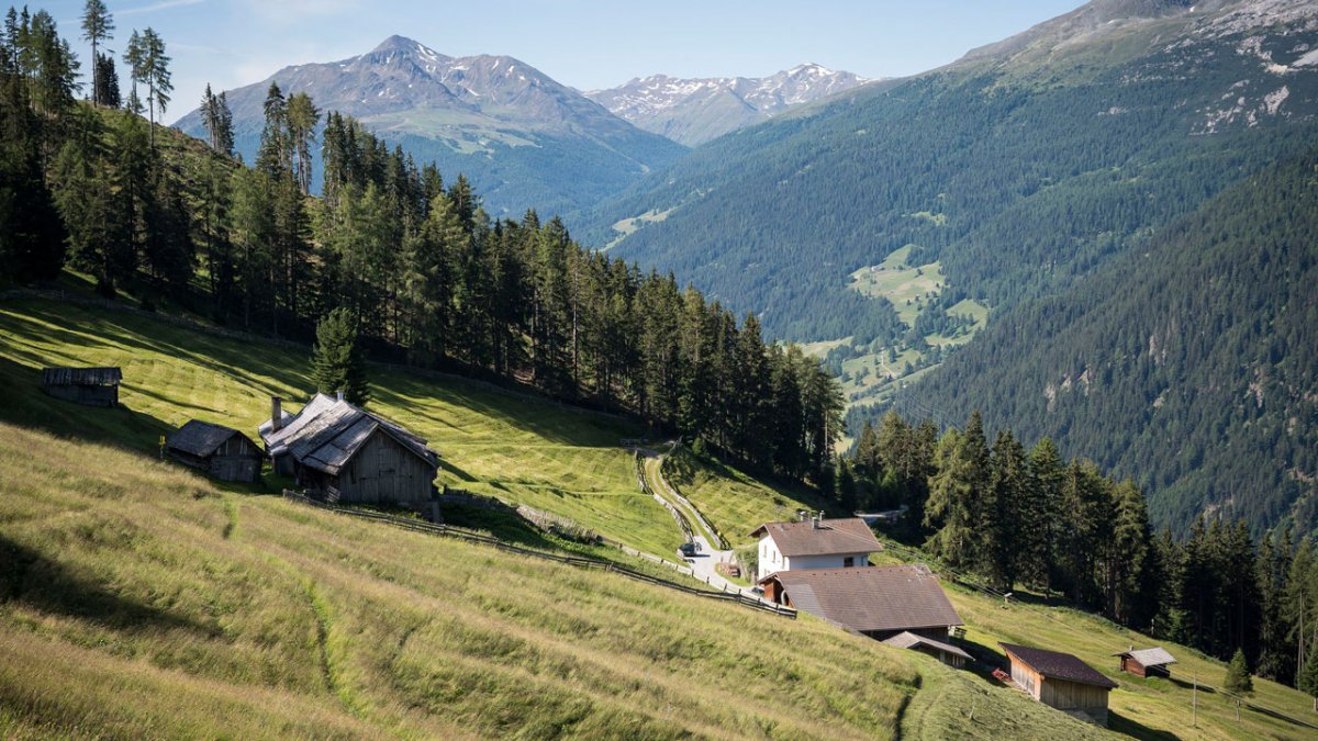 The Stableshof is perched high above the valley floor.
, © Tirol Werbung / Sebastian Höhn