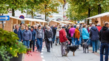 Reutte’s autumn fest lines up over 50 local food vendors, arts, crafts and design along the bustling historic center of Untermarkt, © Michael Böhmländer