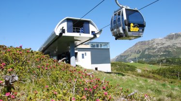 The Alpkogelbahn cable car in Galtür, © Bergbahnen Silvretta Galtür